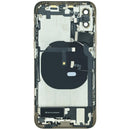 Tapa trasera dorada OEM Grade B para iPhone XS (A1920, A2097) con puerto de carga preinstalado.