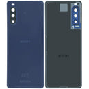 Tapa trasera de vidrio original Sony Xperia 10 II azul, repuesto para reparación.