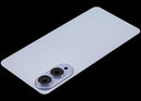 Tapa trasera de cristal Titanium Icyblue para Samsung Galaxy S25 Edge con lente de cámara integrada.