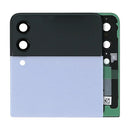 Pantalla exterior OLED Samsung Galaxy Z Flip 3 5G usada, azul, repuesto OEM pull Grade B/C.