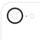 Anillo bisel negro para la cámara trasera de iPhone 16e o 17e, repuesto esencial para lente.