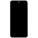 Pantalla OLED refurbished blanca con marco para Samsung Galaxy A37 5G, repuesto para reparación de display.