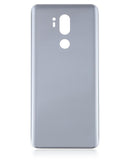 Tapa trasera de vidrio LG G7 ThinQ gris platino, repuesto para reparación, back cover.