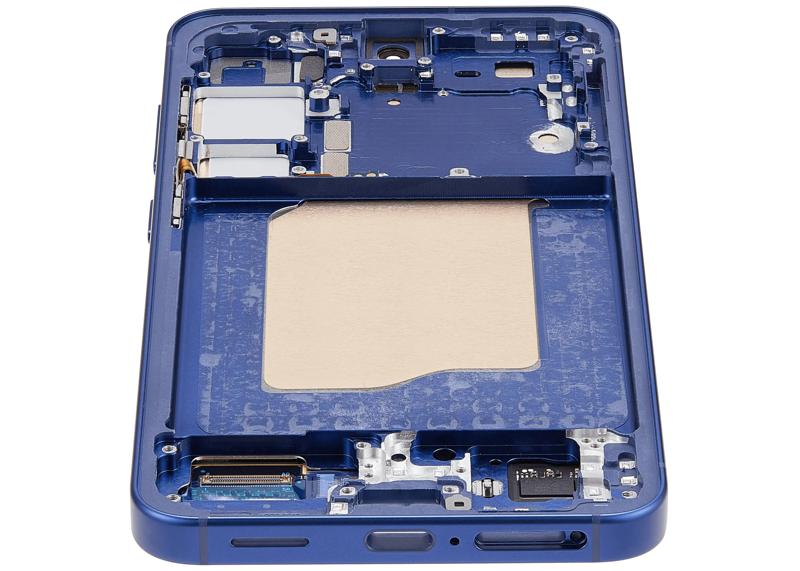 Reparación de pantalla OLED con marco para Samsung Galaxy S25 5G en Guatemala, disponible en color navy.