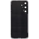 Tapa trasera Jet Black para Samsung Galaxy S25 FE con lente de cámara, repuesto de vidrio trasero.
