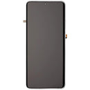 Pantalla OLED con marco para Samsung Galaxy S21 Ultra 5G en color Phantom Silver, pieza de repuesto para reparación.
