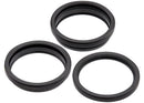Aro de cámara trasera negro titanio para iPhone 15 Pro (A2848, A3101, A3102, A3104), paquete de 10.