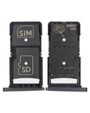 Bandeja SIM negra para Motorola Droid Turbo 2 (XT1585, XT1580, XT1581) repuesto de pieza.