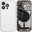 Encuentra tapas traseras con flex de puerto de carga y piezas pequeñas para reparar tu iPhone 14 Pro en Guatemala.
