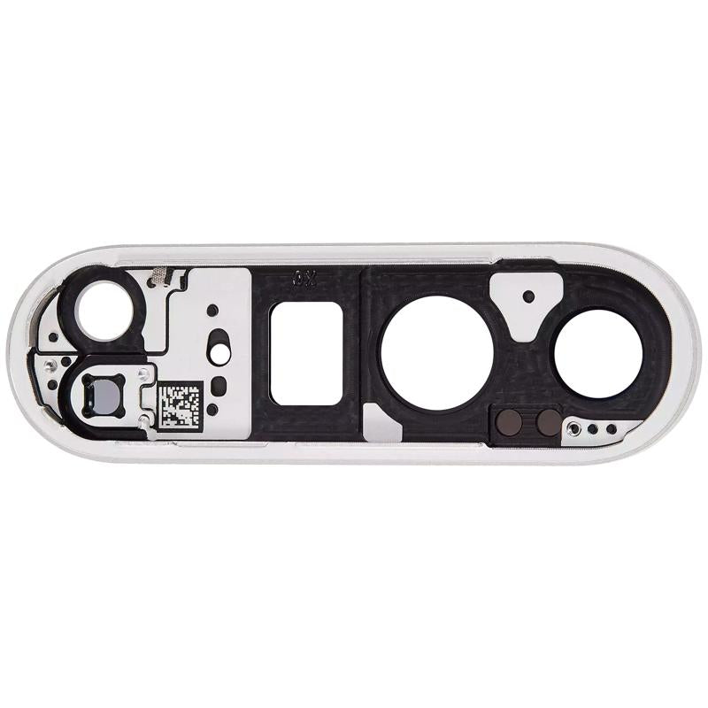 Encuentra lente de cámara trasera con soporte para Google Pixel 9 Pro XL (Porcelain) en Guatemala, ideal para reparaciones y reemplazos.