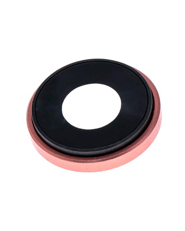 Lente de camara trasera con soporte y bisel para iPhone XR (Coral) (Paquete de 10)