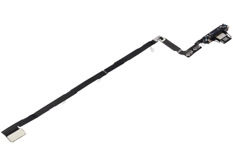 Reparación de puerto de carga con cable flex para iPhone Air en Guatemala con calidad premium en color Space Black.