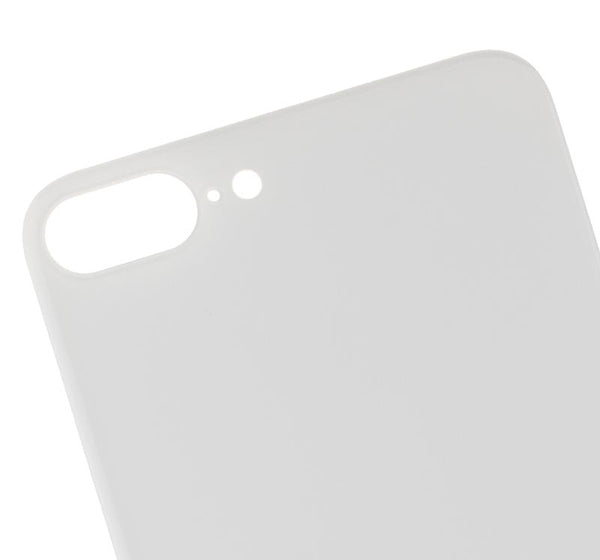 Tapa trasera con adhesivo 3M para iPhone 8 Plus (Sin logo / Hueco grande para camara) (Plata)