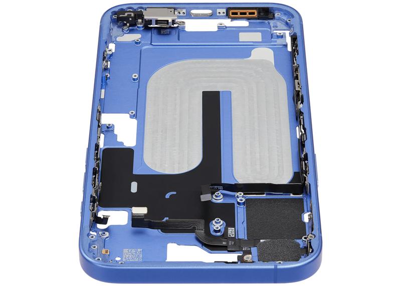 Encuentra la carcasa intermedia con botón de encendido y volumen para iPhone 16 Plus en Guatemala.