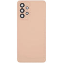 Tapa trasera de repuesto color durazno para Samsung Galaxy A33 5G (A336), con lente de cámara integrada, para reparación.