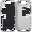 Marco medio blanco titanio para iPhone 16 Pro Max A2894/A3088, con botones y chasis de repuesto.
