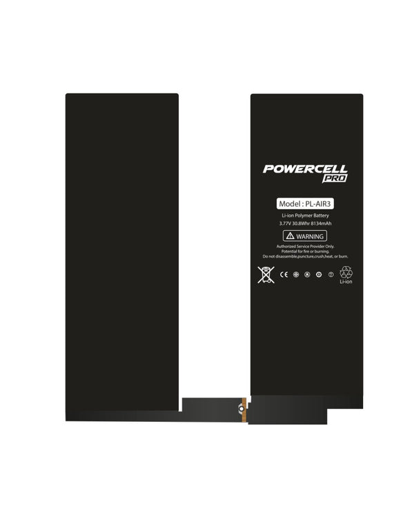 Encuentra la mejor batería POWERCELL PRO para iPad Air 3 en Guatemala, ideal para reparaciones en talleres y mayoristas de componentes iPad.
