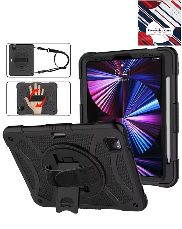 Encuentra el mejor estuche resistente ajustable a mano con correa de hombro para iPad Air 4 / Air 5 / Pro 11 en Guatemala.