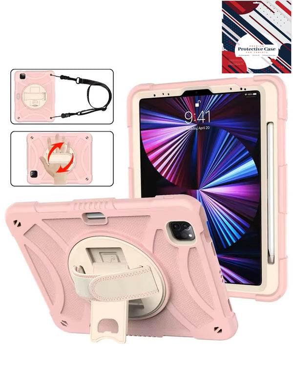 Encuentra la mejor funda heavy duty ajustable con correa de hombro para iPad Air 4, Air 5 y Pro 11 en Guatemala.