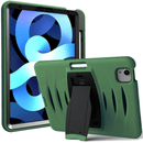 Protege tu dispositivo con esta funda antigolpes de color verde militar con ranura para lápiz, disponible en Guatemala.