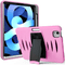 Encuentra la mejor funda antimpacto para tu iPad Air 4, Air 5 o Pro 11 en Guatemala con ranura para lápiz en color rosa claro en SlowBack.