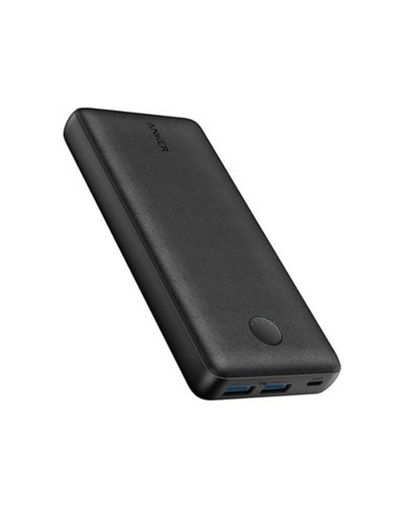 Batería externa Anker PowerCore Select de 20000mAh en color negro disponible en Guatemala en distribuidores autorizados.