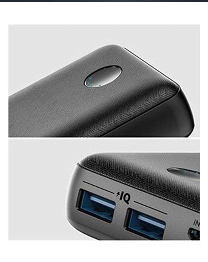 Batería externa Anker PowerCore Select de 20000mAh en color negro disponible en Guatemala en distribuidores autorizados.