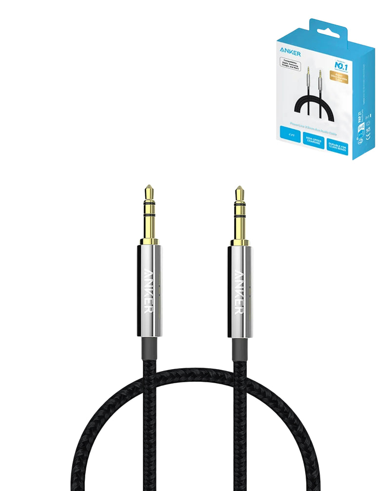 Encuentra el mejor Cable de Audio Anker PowerLine 3.5mm (Negro) de 4ft en Guatemala para tu dispositivo.