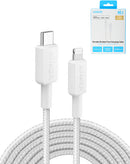 Compra el puerto de carga Anker 322 USB C-Lightning MFI trenzado en Guatemala, ideal para reparaciones de dispositivos móviles.