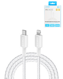 Encuentra en Guatemala el cable trenzado Anker 322 USB-C a Lightning en color blanco para reparaciones de puerto de carga.