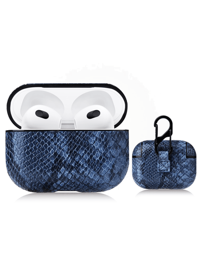Encuentra la mejor funda de cuero estampado de serpiente para AirPods 3 en Guatemala con SlowBack, tu tienda de accesorios con envío a mayoristas y talleres de reparaciones.