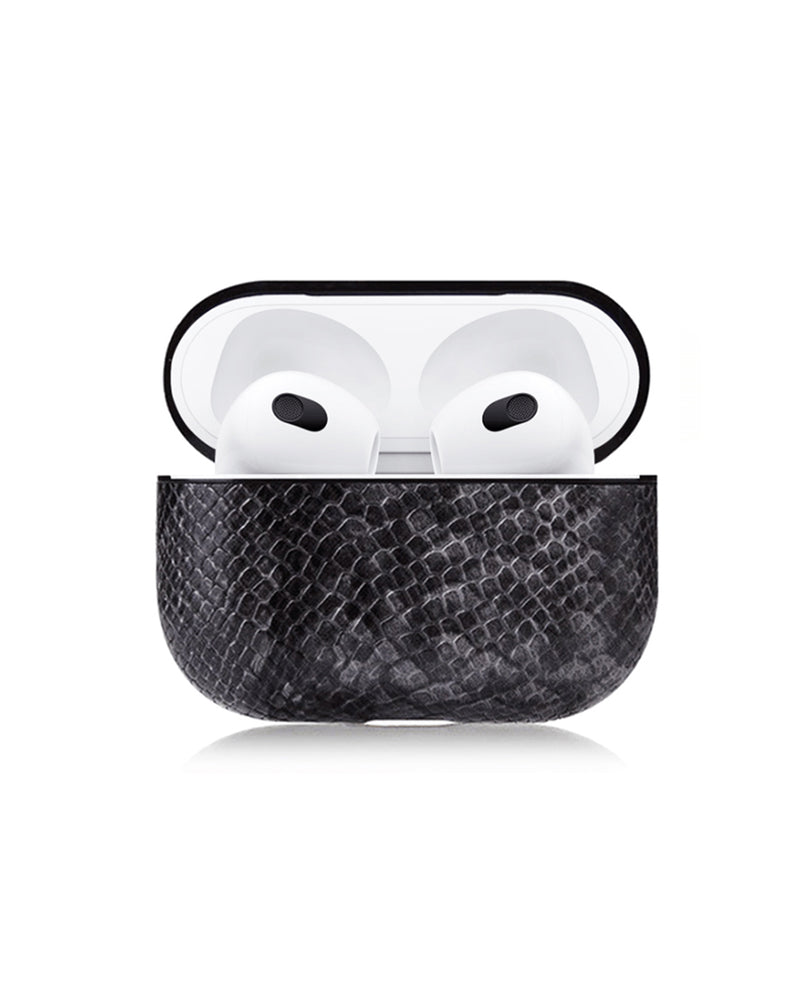 Encuentra el estuche Snake Fashion de cuero para AirPods 3 con 25 etiquetas en Guatemala, accesorios de calidad en SlowBack.