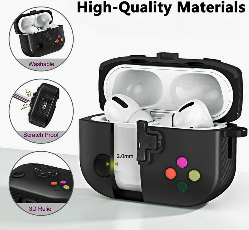 Protege tus AirPods 4 con estilo gamer con la funda TPU de diseño de consola en Guatemala.