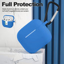 Estuche azul de silicona protectora de 3mm para AirPods Pro, accesorios Apple SlowBack.