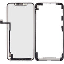 Pantalla 4 en 1 para iPhone 11 Pro Max, A2161, A2218, A2220, con digitalizador, OCA y frame preinstalado para fácil reparación.