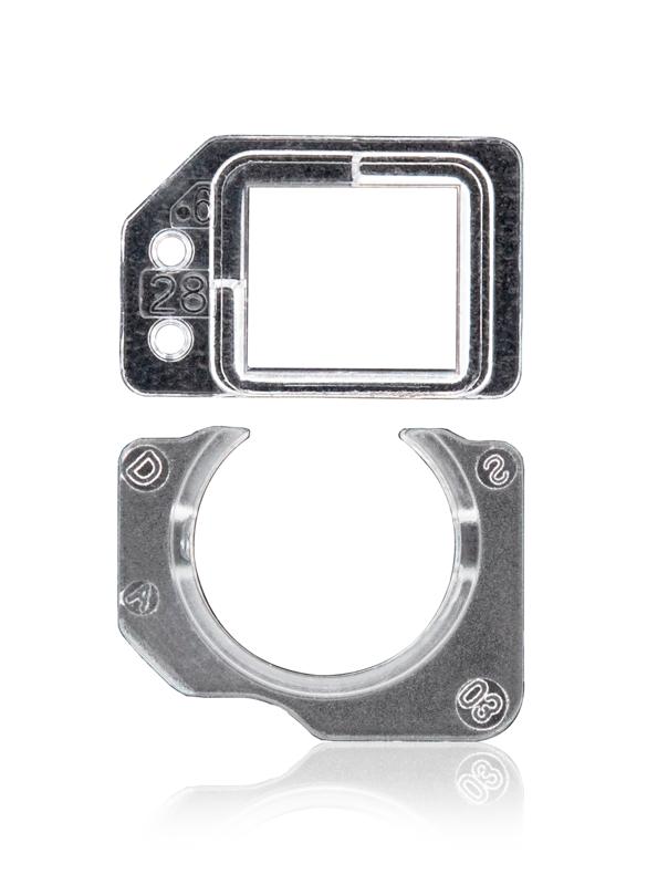 Reparación de soporte plástico para cámara frontal y escáner de proximidad de iPhone 6S Plus en Guatemala.