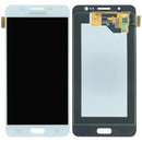 Pantalla LCD original Samsung Galaxy J5 2016 (J510) blanca, repuesto para reparación de display roto.