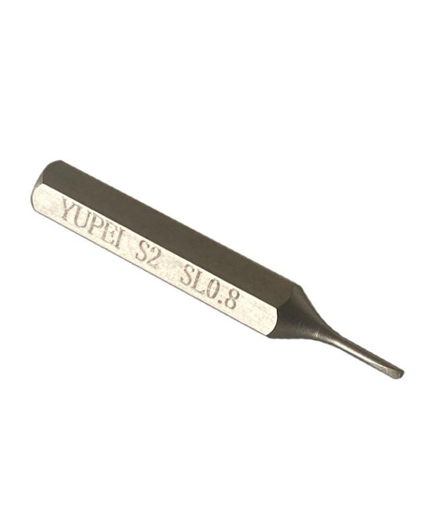 Punta de destornillador de acero S2 (SL0.8)