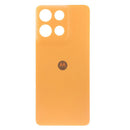 Tapa trasera original Motorola Moto G15 XT2521 Sunrise Orange para reparación, un repuesto vibrante y brillante.