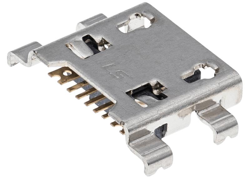 Puerto de carga Micro B de 07 pin con 4 puntos de anclaje