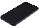 Pantalla hard OLED con marco para Samsung Galaxy A34 5G (A346) en grafito, ideal para reparación de display roto.
