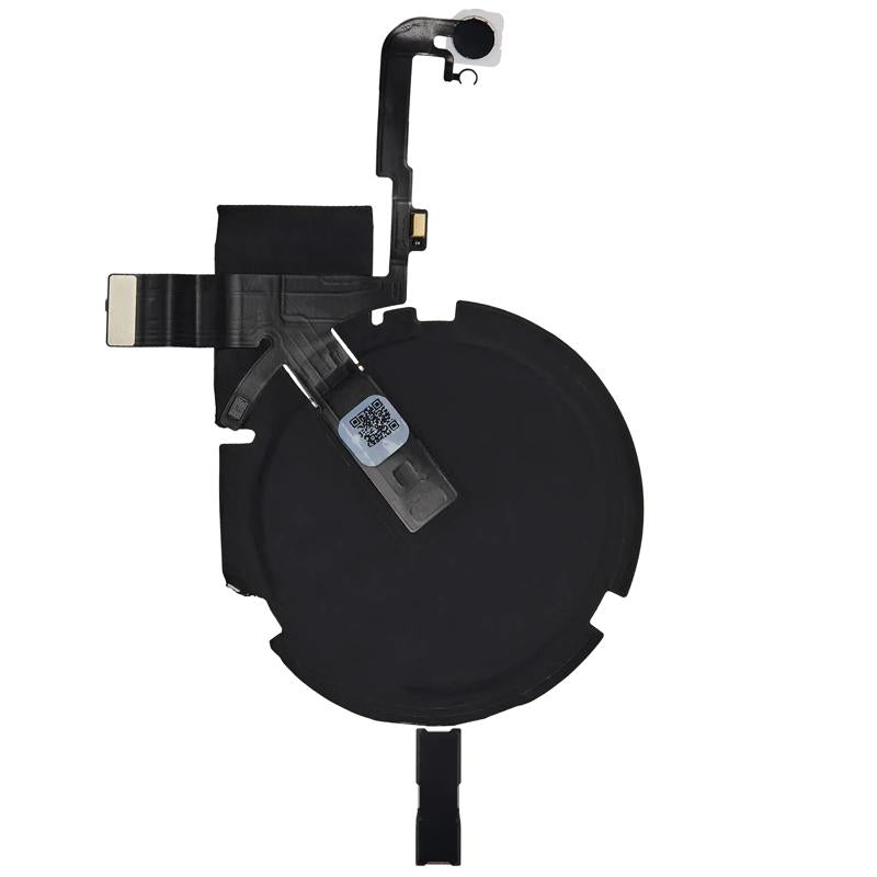 Reparación de flex original de carga NFC inalámbrico con power y volumen preinstalado para iPhone 15 Pro en Guatemala.