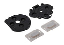 Set de 4 gomas conductivas para botones D-pad izquierda y derecha de PSP 1000, repuesto para reparación.