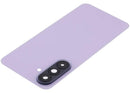 Tapa trasera violeta claro para Samsung Galaxy A37 5G (A376) con lente de cámara, repuesto aftermarket.
