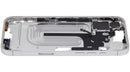 Chasis medio blanco para iPhone 16 Plus con botones de encendido y volumen, repuesto Aftermarket Plus.