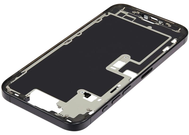 Encuentra la carcasa intermedia con botones de encendido y volumen para iPhone 16 Pro Max Black Titanium en Guatemala.