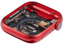 Carcasa trasera de aluminio rojo para Apple Watch Series 9 45mm (A2984, A2985), usada, para reparación.