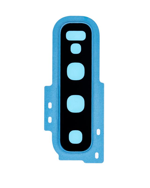 Lente de camara trasera con anillo de cubierta para Samsung Galaxy S10 (Azul)