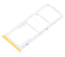 Charola doble para tarjeta SIM Xiaomi Redmi 9T / Note 9 4G / Poco M3 (Amarillo)