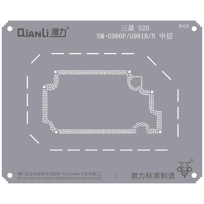 Plantilla Bumblebee (QS649) para Samsung S20 en Guatemala, repuestos y partes de reparación disponibles.